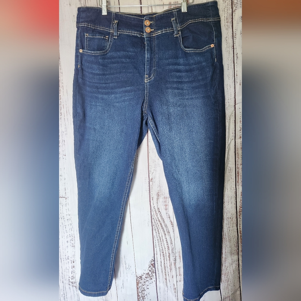 No Boundaries Blue Straight Leg Jeans
